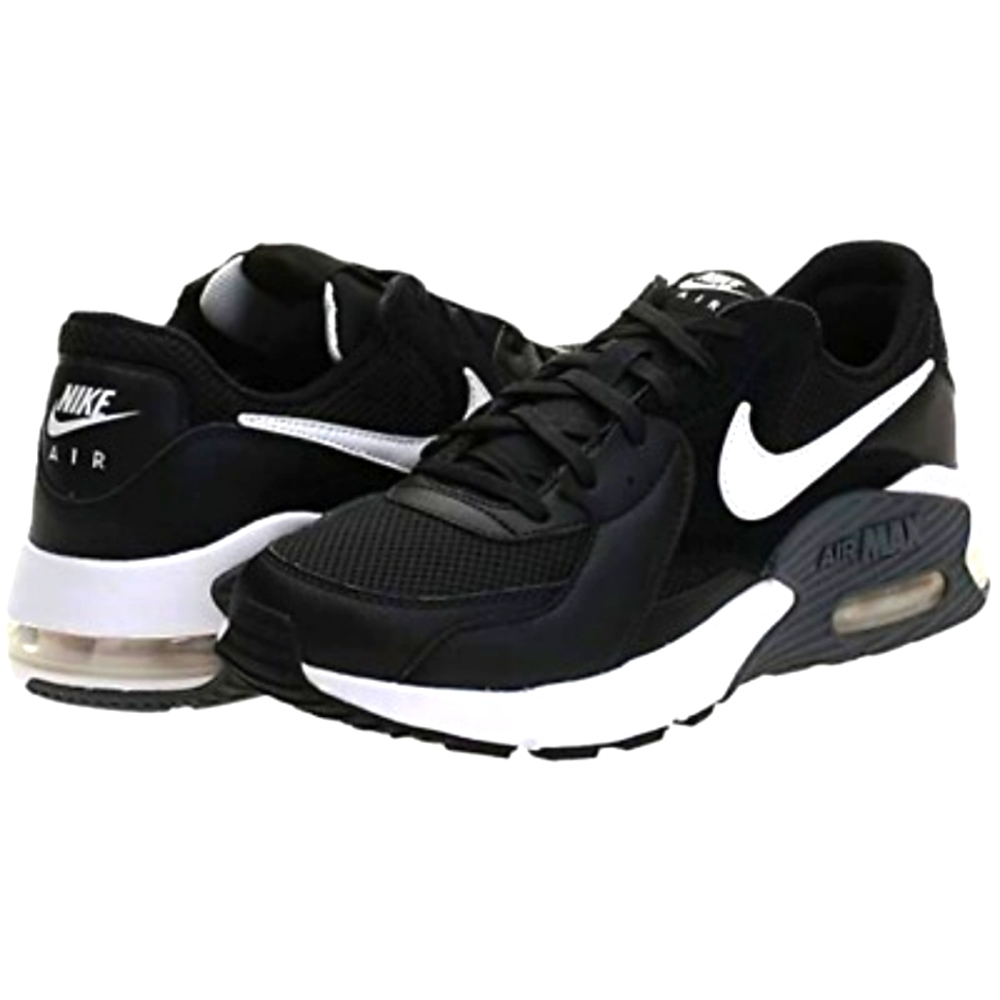 NEW Nike Air Max Excee Sneaker Black White Dark Gray Women 8 Or Men 6.5